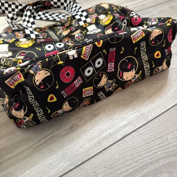 GWEN STEFANI HARAJUKU LOVERS Tote Cross Body Shoulder Bag ANIME Vintage Black - Picture 8 of 16